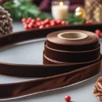 velvet ribbon 16mm x 10m - dark brown italian option​