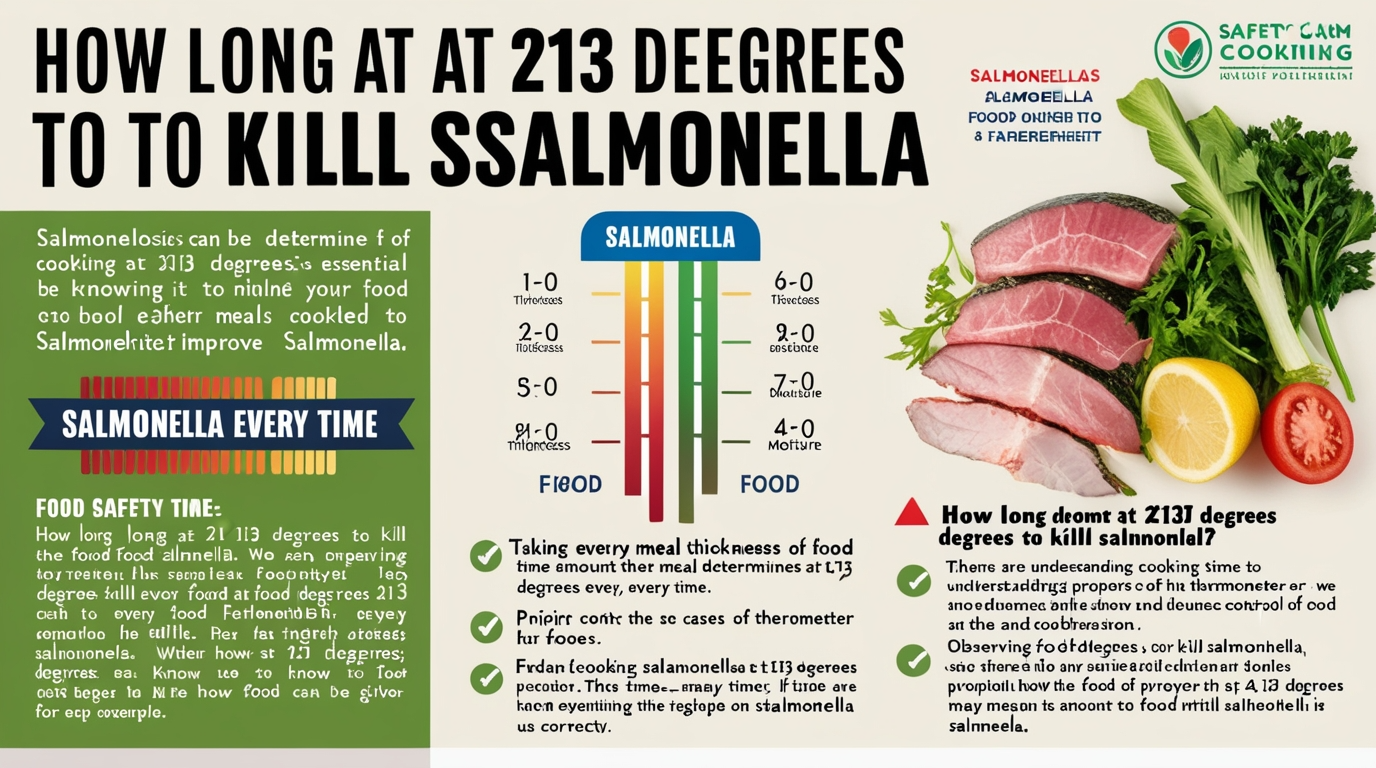 How Long at 213 Degrees to Kill Salmonella