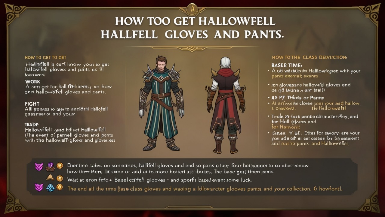 How to Get Hallowfell Gloves and Pants