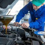 synthetic blend oil and filter change 22180​